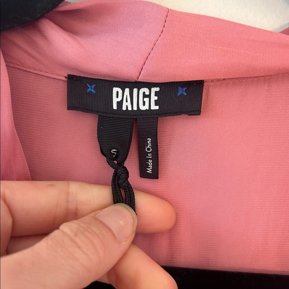 PAIGE Dijon Bodysuit in Lipstick Pink size Women’s Small, NWT! - Picture 3 of 10